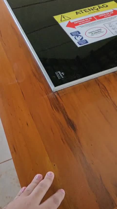 Vídeo da instalação da cooktop na cozinha